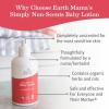 imageEarth Mama Simply NonScents Baby Lotion for Dry Skin Calendula Cream Skin Care for Kids Organic Moisturizer Unscented Lotion with Aloe Rooibos ampamp Shea Butter 8Fl ozUnscented