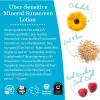 imageEarth Mama UberSensitive Mineral Sunscreen Lotion SPF 40  NonNano Zinc Contains Organic Colloidal Oatmeal  SteroidFree Eczema Cream for Baby Kid ampamp Family 3OunceSPF 40