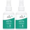 imageEarth Mama Calendula Baby Oil  Massage Oil for Newborn Skin Care Dry Skin ampamp Scalp Moisturizer Fragrance Free 4Fluid Ounce4 Fl Oz Pack of 2