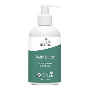 imageEarth Mama Belly Butter Maternity Moisturizer for Dry Skin  Lotion for Pregnancy and Postpartum Recovery Self Care Body Cream with Aloe Fragrance Free 8Fluid Ounce8 Fl Oz Pack of 1