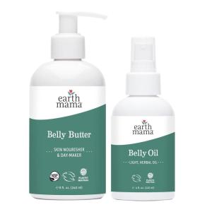 imageEarth Mama Belly Butter Maternity Moisturizer for Dry Skin  Lotion for Pregnancy and Postpartum Recovery Self Care Body Cream with Aloe Fragrance Free 8Fluid Ounce12 Fl Oz Pack of 1