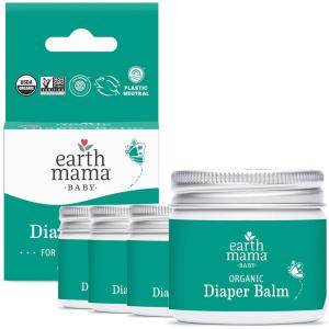 imageEarth Mama Organic Diaper Balm 2Ounce  Diaper Cream for Baby  EWG Verified Petroleum ampamp Artificial FragranceFree with Calendula for Sensitive Skin2Fluid Ounce 4Pack