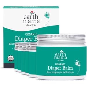 imageEarth Mama Organic Diaper Balm 2Ounce  Diaper Cream for Baby  EWG Verified Petroleum ampamp Artificial FragranceFree with Calendula for Sensitive Skin4Fluid Ounce 6Pack