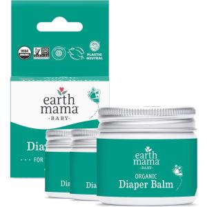 imageEarth Mama Organic Diaper Balm 2Ounce  Diaper Cream for Baby  EWG Verified Petroleum ampamp Artificial FragranceFree with Calendula for Sensitive Skin2 Fl Oz Pack of 3