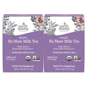 imageEarth Mama Organic Milkmaid Tea  Lactation Support Herbal Tea Bags for Breastfeeding Decaf Lactation Supplement for Increased Breast Milk Production With Milk Thistle ampamp Fenugreek 16 CountNo More Milk