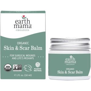 imageEarth Mama Organic Skin ampamp Scar Balm CSection Recovery Skin Care Pregnancy Stretch Mark Scar Cream with Organic Jojoba Oil Tamanu Oil ampamp Gotu Kola1 Fl Oz Pack of 1