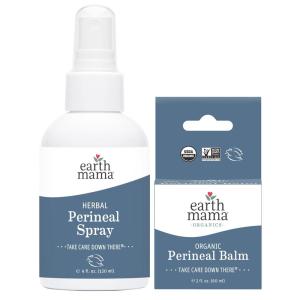imageEarth Mama Postpartum Recovery Kit Take Care Down There Trifecta with Organic Perineal Balm Sitz Bath ampamp Herbal Peri Spray 3Piece Set2 Piece Set