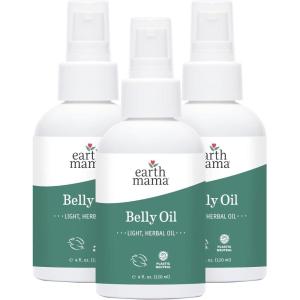imageEarth Mama Belly Oil for Dry Skin  Calendula Skin Care Moisturizer Oil to Encourage Natural Elasticity and Help Prevent Stretch Marks During Pregnancy and Postpartum 4Fluid Ounce4 Fl Oz Pack of 3